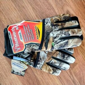 NWT Huntworth "Striker" Men's Camo Outdoor Gloves, Size M/L